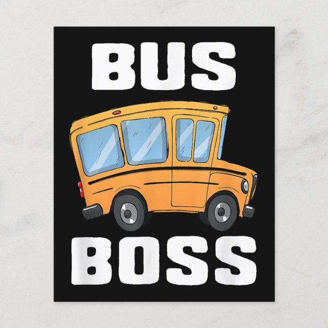 Funny Bus Boss School Bus Driver (Devant)