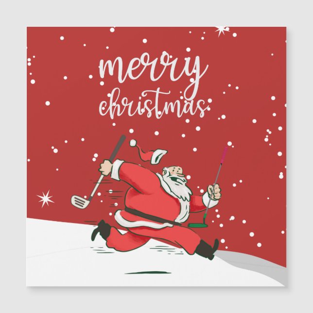 Funny cadeau de golf du Père Noël pour Joyeux Noël (Devant)