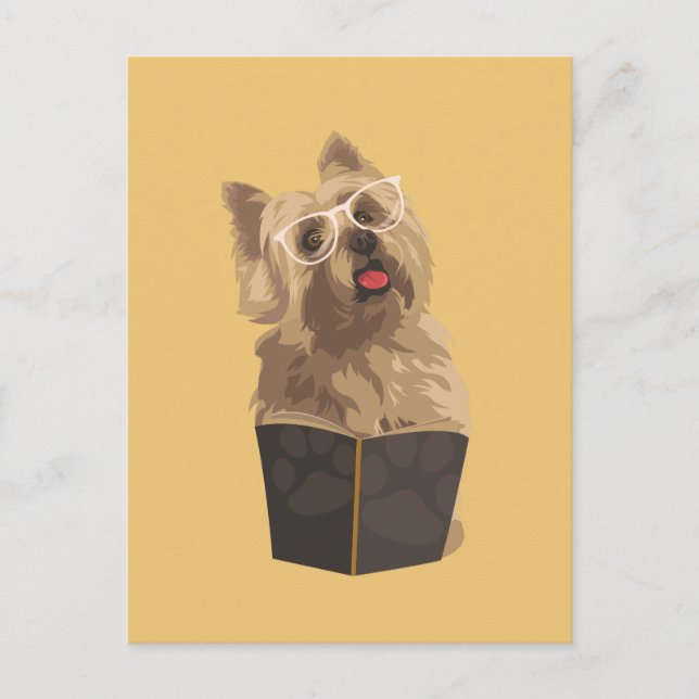 Funny Cairn Terrier Carte postale pour Amoureux de (Devant)