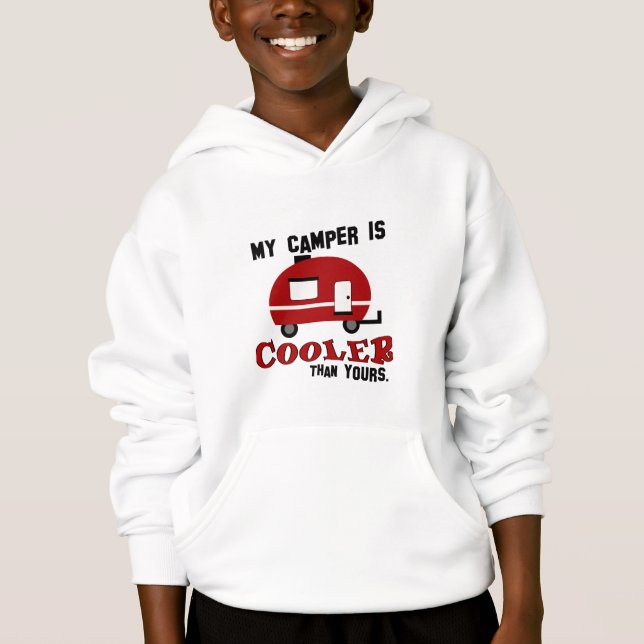 Funny Camping Enfants Sweatshirt (Devant)