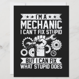 Funny Car Mechanic Engineer Men Women Kids Auto Me