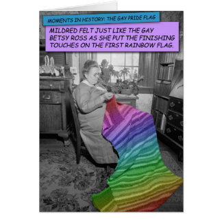 Funny Card - Mildred, la gay Betsy Ross