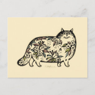 Funny Cat 2014 Calendrier Carte postale
