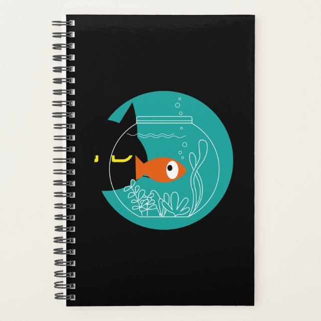 Funny Cat & Fish Planner – Kuro Catto + Kin-chan (Devant)