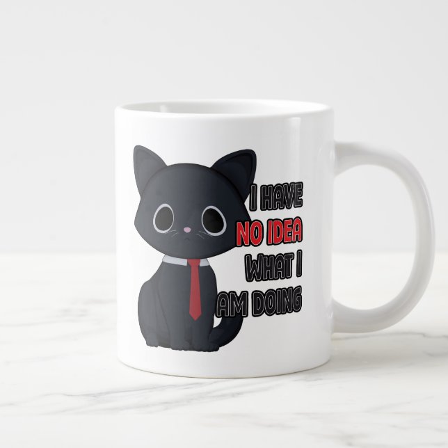 Funny Cat Has No Idea Specialty Mug (Droite)