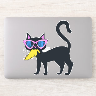 Funny Cat Kamala Mange Trump Sticker électoral Har