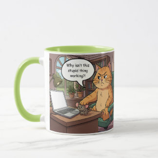 Funny cat mug