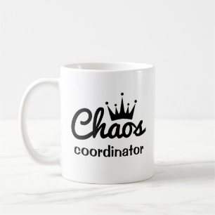 Funny Chaos Coordinateur Mug qui aime le café