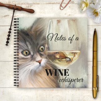 Funny Chat Art Vin Carnet Lover
