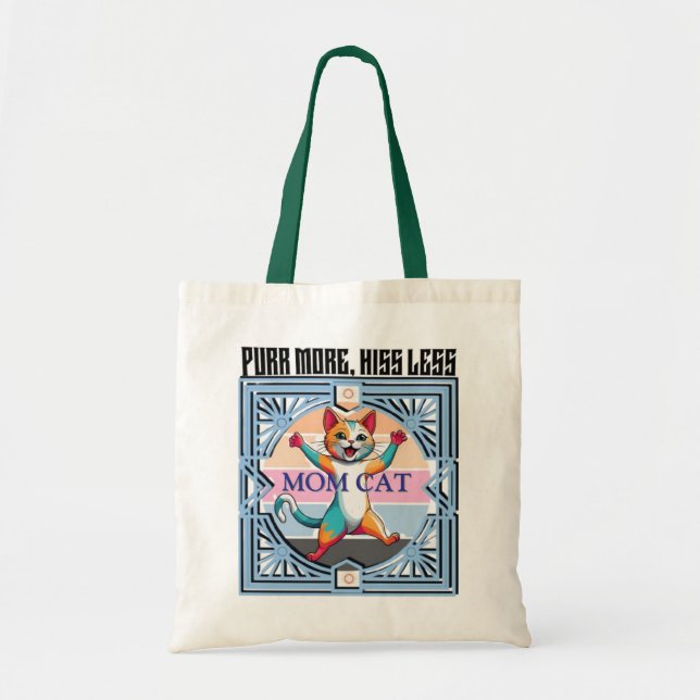 Funny Chat Sac fourre-tout - Purr Plus Hiss Moins (Devant)