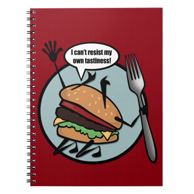FUNNY CHEESEBURGER CARNET SPIRAL (Devant)