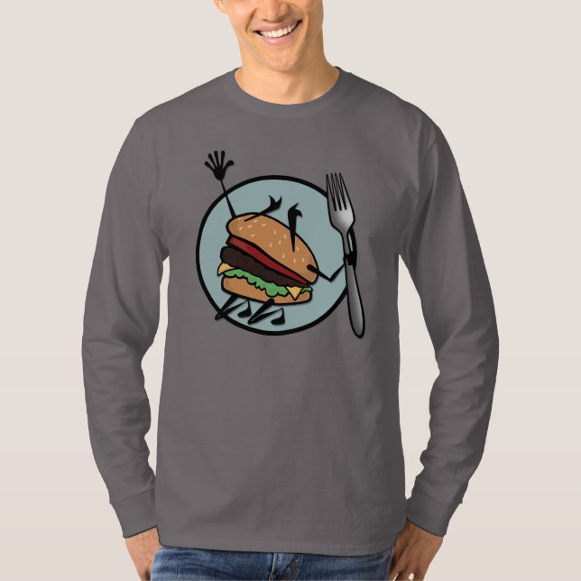 FUNNY CHEESEBURGER LONG T-SHIRT DE SOMMEIL (Devant)