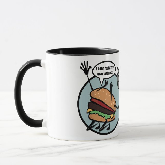 FUNNY CHEESEBURGER RINGER MUG (Gauche)