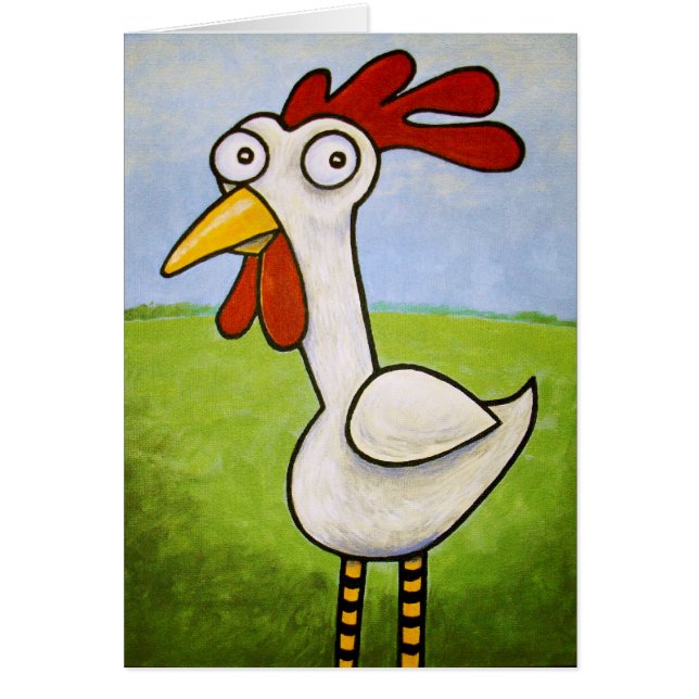 Funny Chicken Card (Devant)