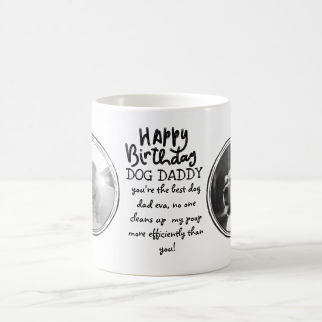 FUNNY CHIEN DAD Citation PHOTO MUG (Centre)