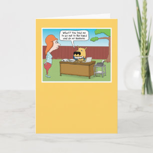 Cartes De Vœux Humour Jardin Zazzle Fr