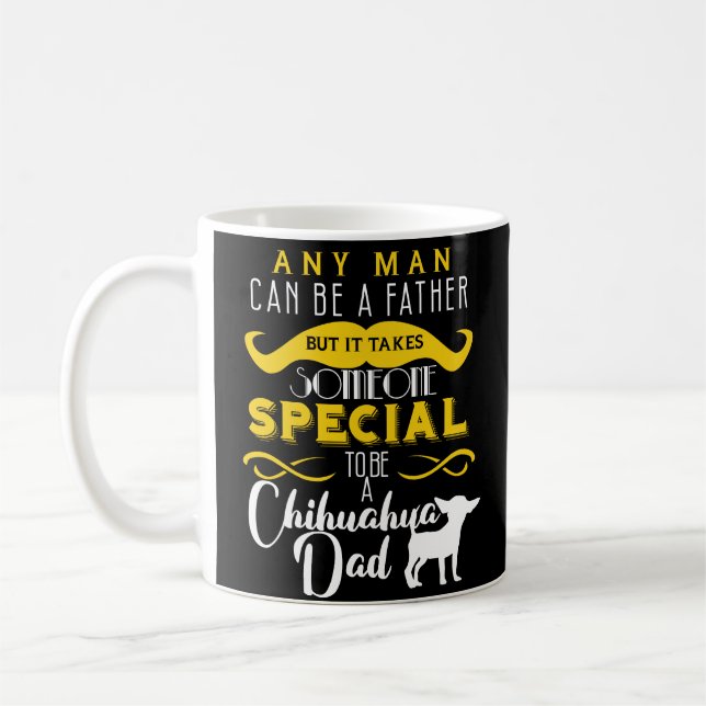 Funny Chihuahua Dad Amoureux des chiens Coffee Mug (Gauche)