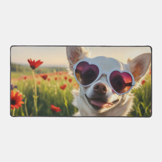 Funny Chihuahua portant des lunettes de soleil dan