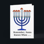 Funny Chrismukkah Shmendrik Carte de voeux<br><div class="desc">Le terme "Chrismukkah" a commencé en 2003 dans une émission télévisée intitulée "The O.C." Il peut être interprété comme (1) le mélange de Noël et d'Hanoukka pendant la période des fêtes dans les maisons où l'un est juif et l'autre est de foi protestante chrétienne. C'est une façon de célébrer les...</div>