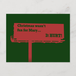 Funny Christmas Billboard carte postale