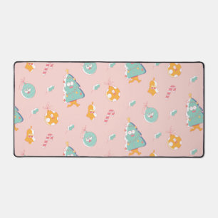 Funny Christmas Characters Desk Mat