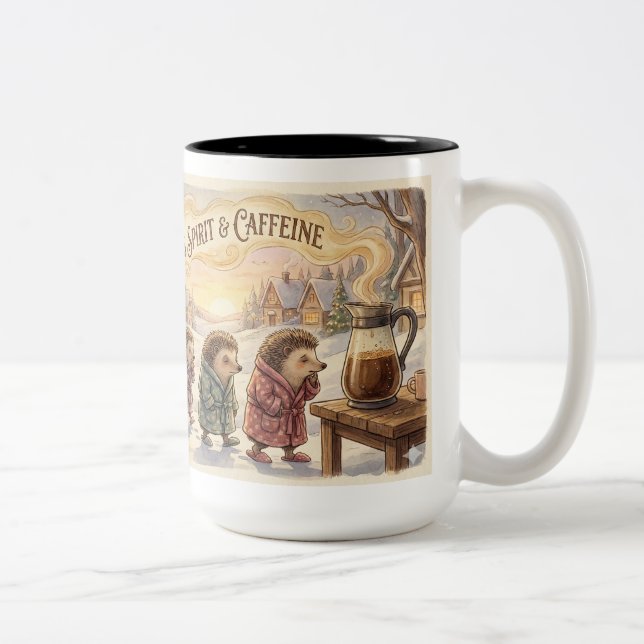 Funny Christmas Coffee Mug – Powered by Christmas  (Droit)