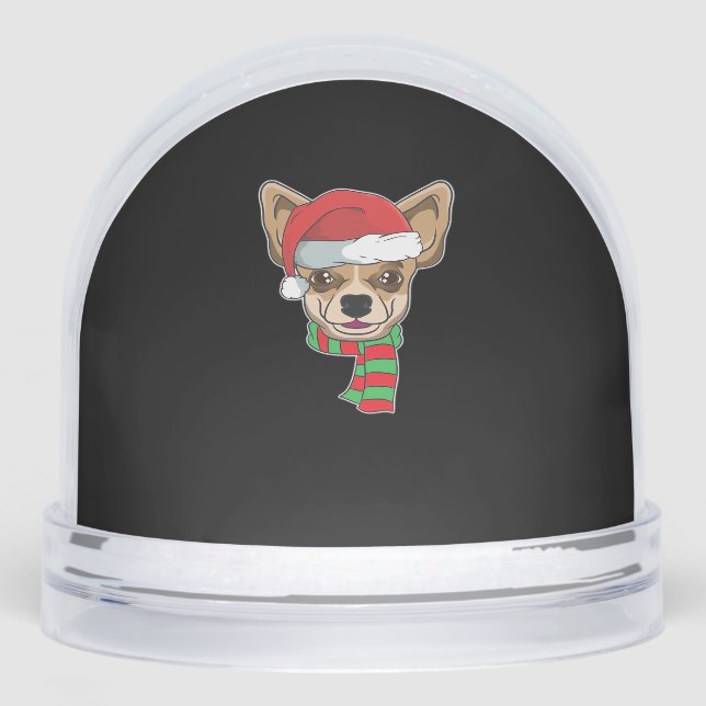 Funny Christmas Dog Xmas Santa Chihuahua Holiday G (Avant)