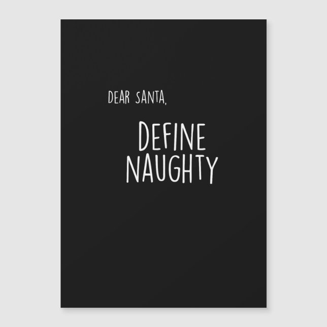 Funny Christmas Naughty Nice Santa Checklist  (Devant)