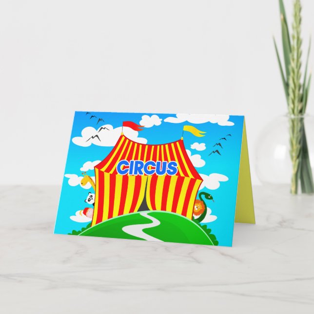 Funny cirque, carte de voeux (Devant)