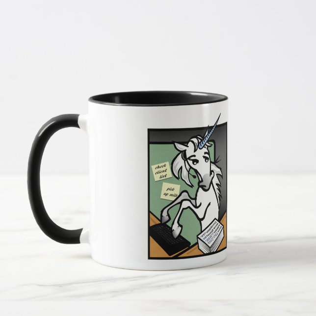FUNNY CLERICAL UNICORN RINGER MUG (Gauche)