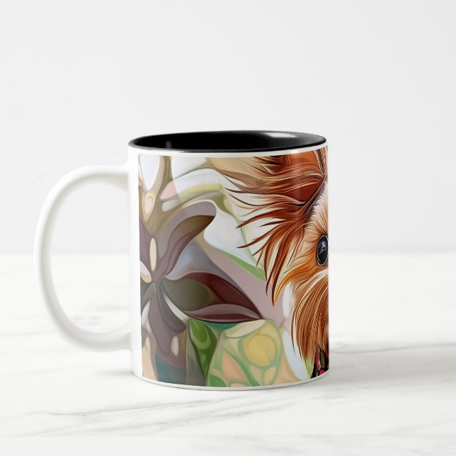 Funny Coffee Lover Mug Design with Vibrant Colors  (Gauche)