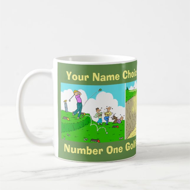 Funny Coffee Mug for a Golfer (Gauche)