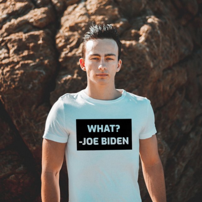 FUNNY CONFUSED JOE BIDEN T-SHIRTS "WHAT"? (Créateur téléchargé)