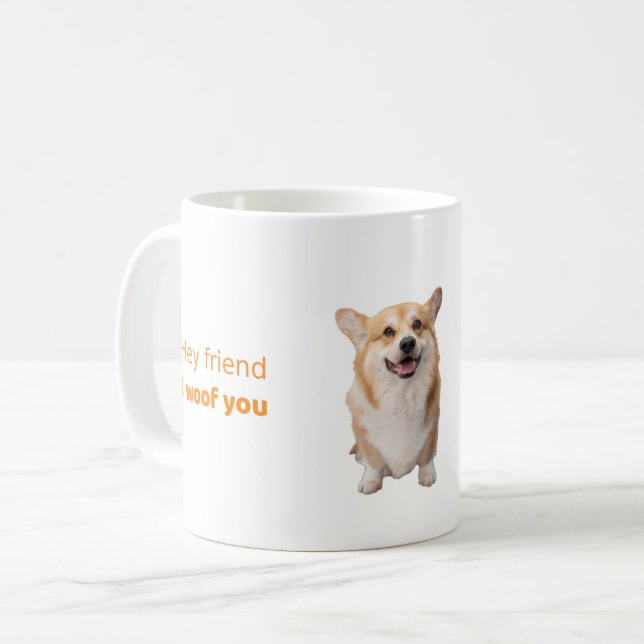 Funny Corgi Dog Mug Gift for Dog Lovers (Devant gauche)