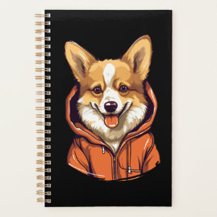 Funny Corgi portant le Sweat - shirt à capuche