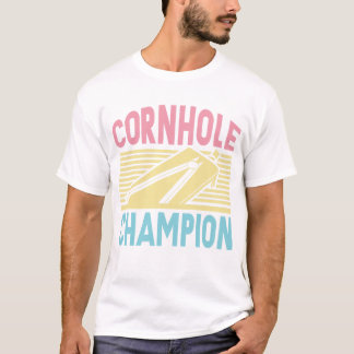Funny Cornhole Champion T-Shirt pour la nuit du je