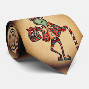 Funny Cravate de Noël des hommes