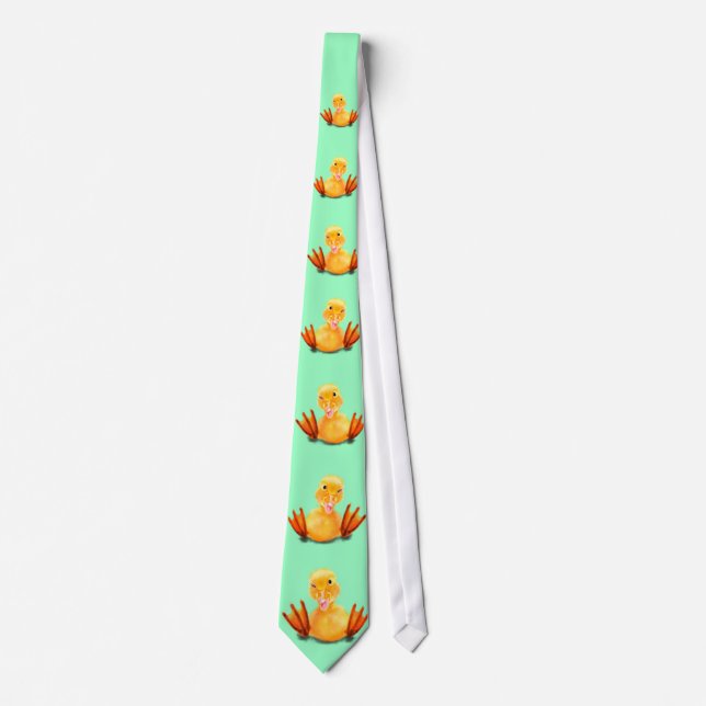 Funny Cravate Happy Ducks - Choisissez la couleur (Devant)