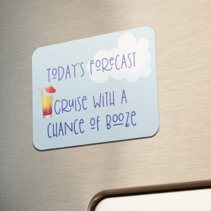Funny Cruse Door Stateroom Magnet Drinks Cocktails