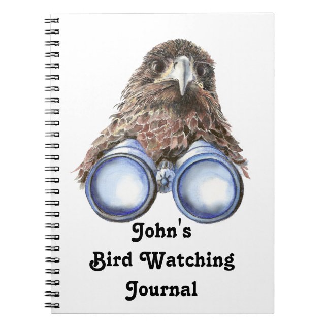 Funny Custom Bird Watching Journal for Birders (Devant)