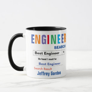 Funny Custom Meilleur Ingénieur Mug Cadeau