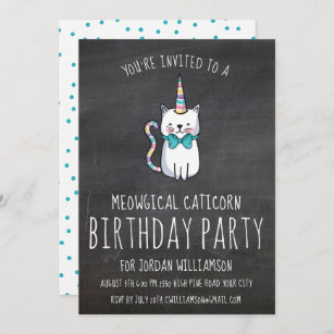 Invitations Faire Part Cartes Joli Anniversaire Chat Zazzle Fr