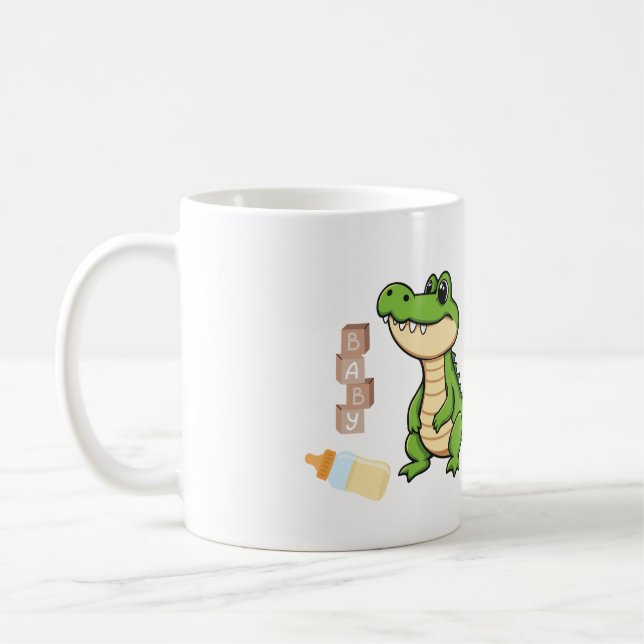 funny cute mug baby Crocodile (Gauche)