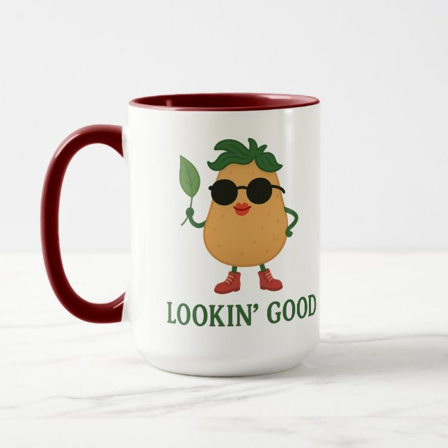 Funny Cute Potato Combo Mug (Gauche)