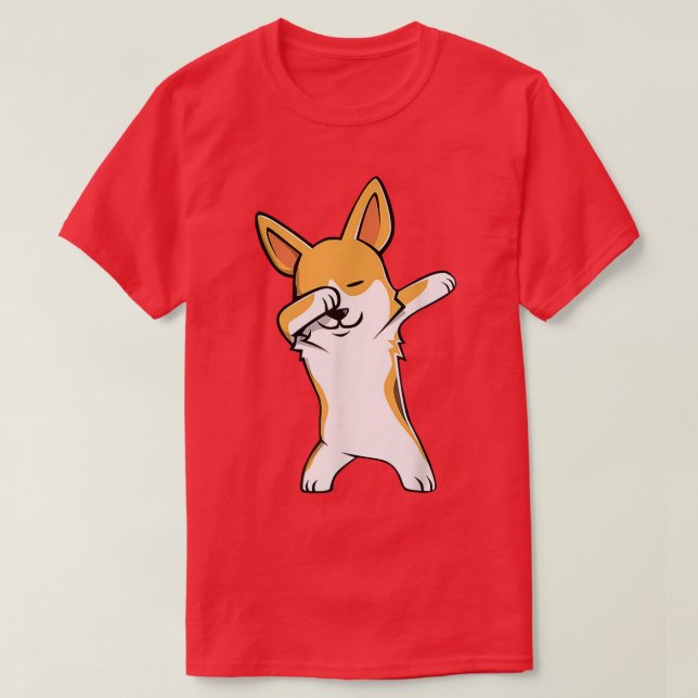 Funny Dabbing Corgi chien Dab Dance T-shirt (Design devant)