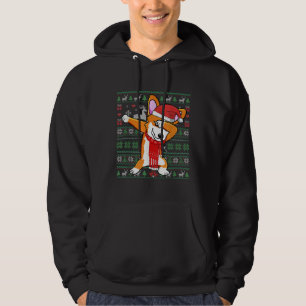 Funny Dabbing Corgi laide Noël Sweat Co