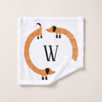 Funny Dachshund Saucisse Chien Monogramme