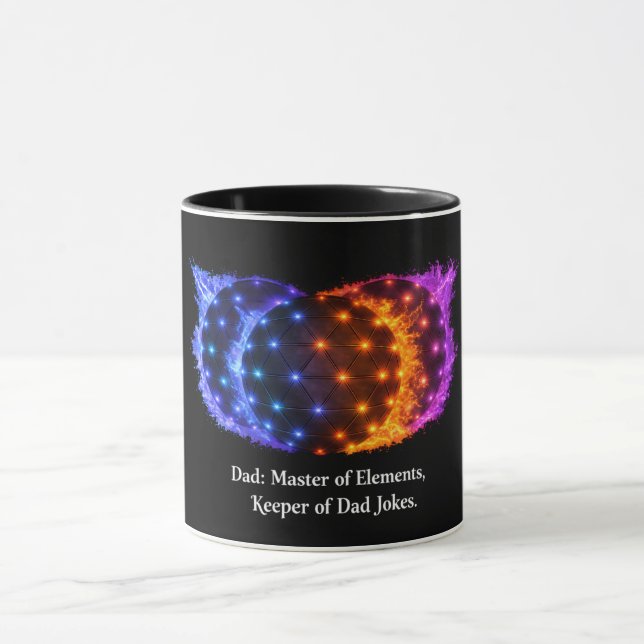 Funny Dad Elements Mug – Master of Elements Keeper (Centre)