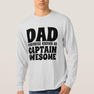 FUNNY DAD T-Shirts CAPITAINE INCONTOURNABLE