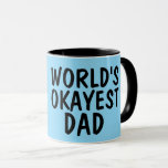 FUNNY DAD Tasses à café<br><div class="desc">LES PAILLES DE CAFÉ POUR DAD LE PLUS OKAYEST DU MONDE</div>